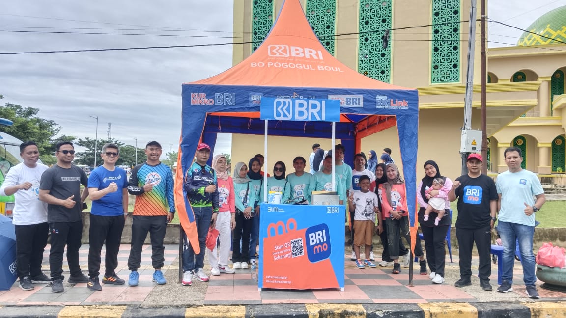 Transaksi Makin Mudah Bersama BRI Branch Office Pogogul Buol di Car Free Day “Buol Sport Tourism 2025”