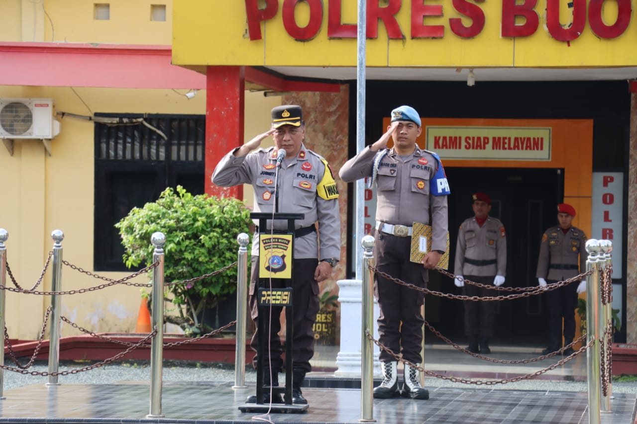 Polres Buol Gelar Upacara Hari Kesadaran Nasional, Tingkatkan Semangat Nasionalisme Serta Jiwa Patriotik
