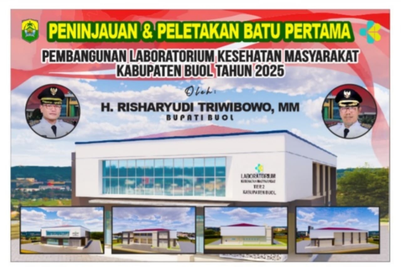 Bupati Risharyudi Letakkan Batu Pertama, Labkesmas Buol Siap Jawab Tantangan Kesehatan Modern!