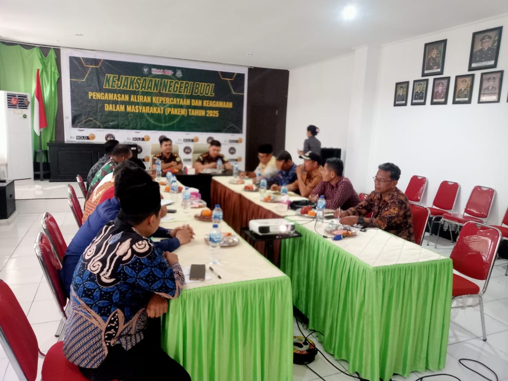 Rapat Koordinasi Pengawasan Aliran Kepercayaan, Kejari Buol Tekankan Sinergi Lintas Instansi