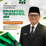 Risharyudi Triwibowo Resmi Jabat Ketua DPW PKB Sulawesi Tengah Periode 2026-2031