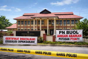 PN Buol Diduga Tak Hormati Putusan PTUN, Ngotot Tetap Eksuksi Tanah Warga, Ada Apa ?
