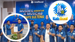 Momentum Muswil Sulteng, Iksan Handui Terpilih Sebagai Ketua Baru Gekrafs DPC Buol 