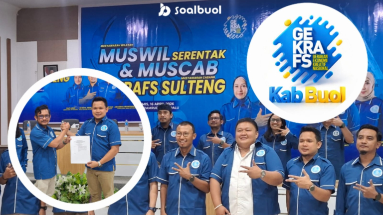 Momentum Muswil Sulteng, Iksan Handui Terpilih Sebagai Ketua Baru Gekrafs DPC Buol 