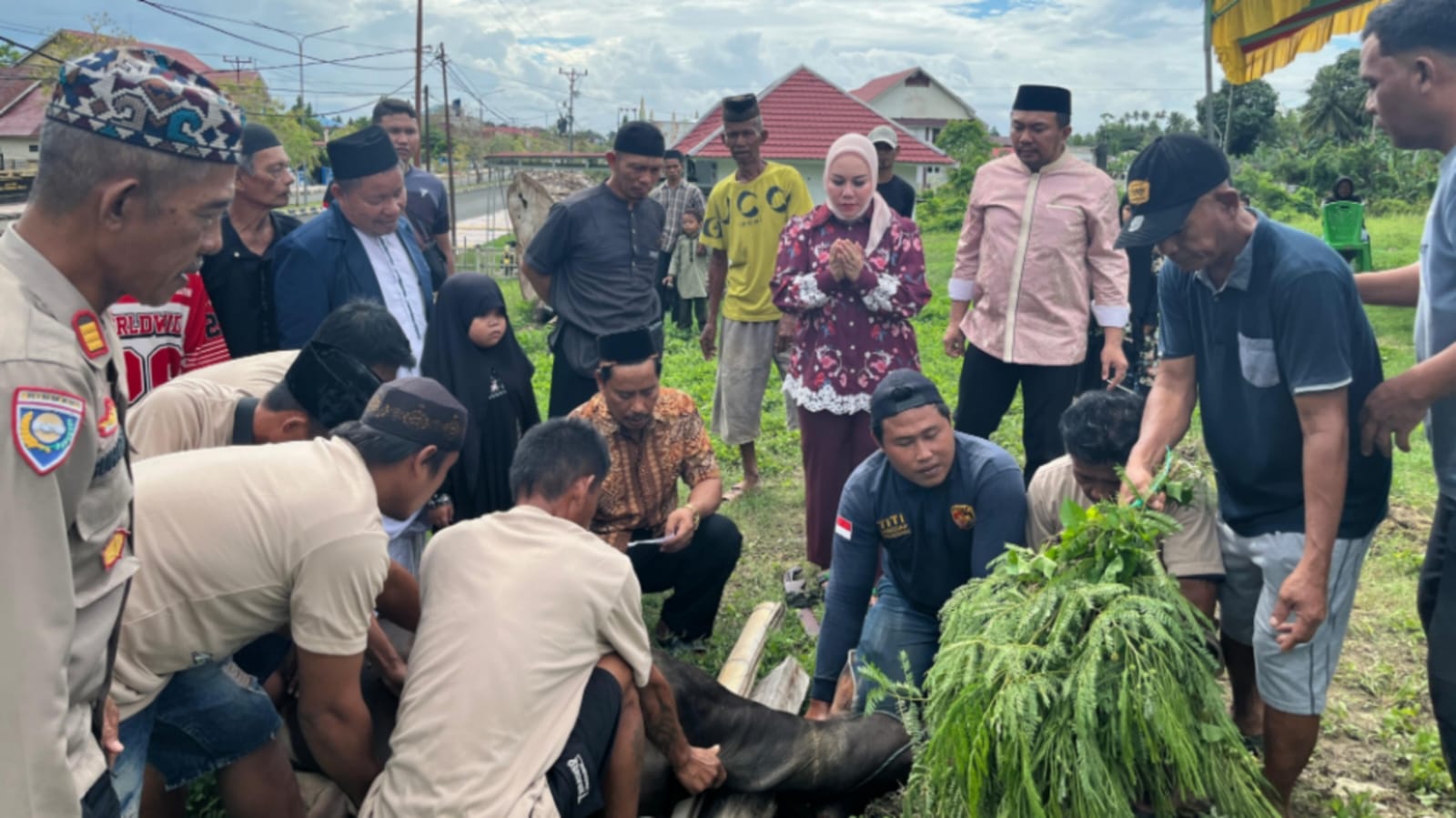 Kapolres Buol dan Personel Gotong Royong, Qurban 4 Sapi dan 2 Ekor Kambing di Momen Idul Adha 1447 H