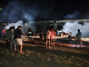 Respon Cepat Damkar Buol, Tiga Armada Dikerahkan Atasi Kebakaran Polsek Biau
