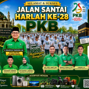 Pendaftaran Jalan Santai Harlah PKB ke-28 Resmi Dibuka Hari Ini, Berhadiah Utama Umrah!