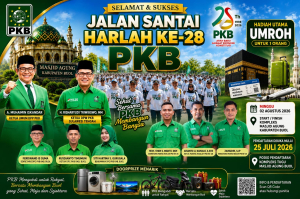 Pendaftaran Jalan Santai Harlah PKB ke-28 Resmi Dibuka Hari Ini, Berhadiah Utama Umrah!