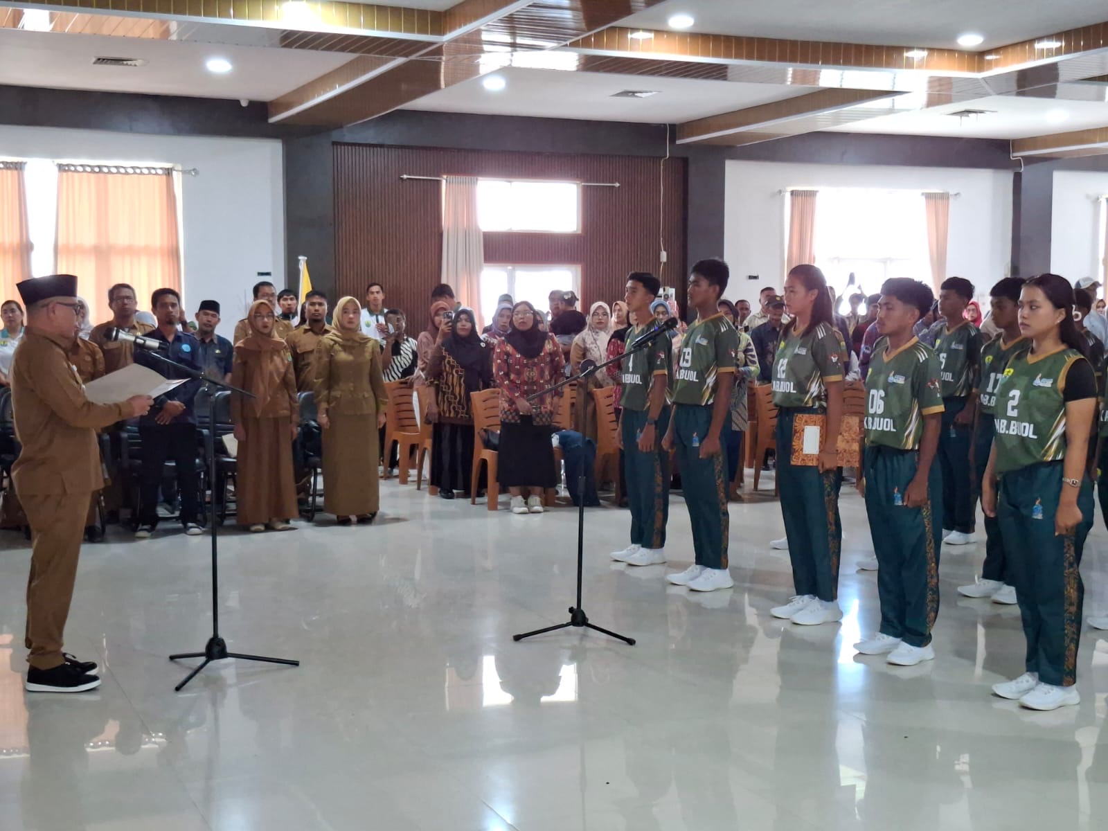 Bupati Buol Kukuhkan Kontingen POPDA 2026, 68 Atlet Siap Berjuang Harumkan Nama Daerah
