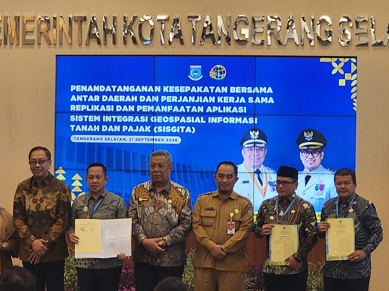 Bupati Buol Hadiri Penandatanganan MoU Replikasi SISGITA, Dorong Digitalisasi Pajak dan Pertanahan